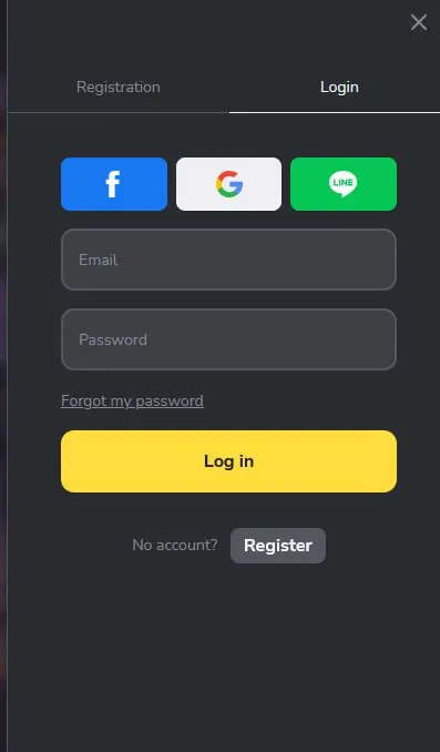 Binomo mobile app demo account